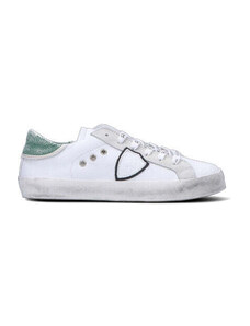 PHILIPPE MODEL Sneaker bimbo bianca/verde in pelle SNEAKERS