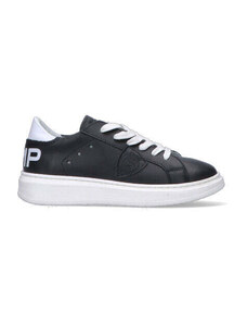 PHILIPPE MODEL Sneaker bimbo nera/bianca in pelle SNEAKERS