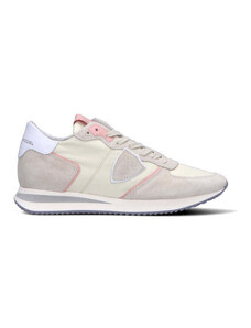 PHILIPPE MODEL Sneaker donna panna/rosa in pelle SNEAKERS