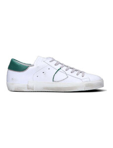 PHILIPPE MODEL Sneaker uomo bianca/verde in pelle SNEAKERS