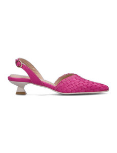 PIXY Slingback donna fucsia in pelle DECOLLETE TALL SCOP