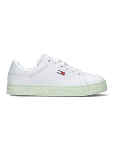 TOMMY HILFIGER JEANS Sneaker donna bianca/acquamarina SNEAKERS