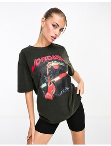 Jordan - Flight Club - T-shirt nera con stampa Heritage-Nero