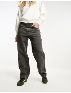 Pull&Bear - Pantaloni multitasche a fondo ampio grigio slavato in coordinato-Verde