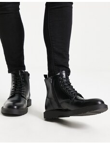 Schuh - Darnell - Stivali stringati neri-Nero