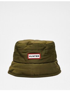 Hunter - Cappello da pescatore trapuntato kaki-Verde
