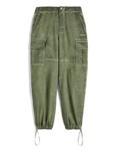 Freddy Pantaloni cargo in canvas tinto capo cold dyed