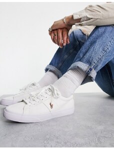 Polo Ralph Lauren - Sayer - Sneakers bianche con logo del pony-Bianco