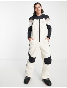 South Beach - Ski - Pantaloni da sci con pettorina color crema-Bianco