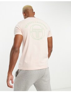 Sergio Tacchini - Graciello - T-shirt rosa con stampa sul retro
