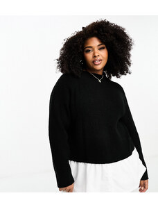 In The Style Plus - Maglione bianco e camicia nera 2 in 1-Multicolore