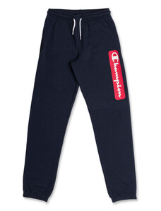 Pantaloni sportivi blu da bambino con dettagli in bianco e rosso Champion