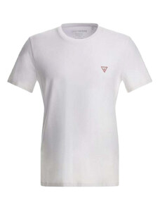 Guess t-shirt slim bianca logo piccolo M2YI24 J1314