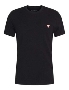 Guess t-shirt slim nera logo piccolo M2YI24 J1314