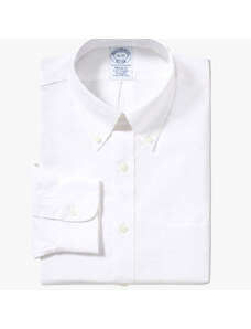Brooks Brothers Camicia bianca Regular Fit non-iron in cotone elasticizzato con collo button-down - male Camicie eleganti Bianco 15H