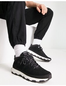 Timberland - Winsor Trail Mid - Sneakers alte nere in pelle nabuk-Black