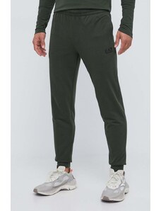 EA7 Emporio Armani pantaloni da jogging in cotone colore verde