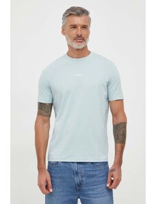 BOSS t-shirt BOSS ORANGE uomo colore blu