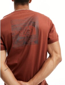 The North Face - Redbox Celebration - T-shirt marrone con stampa sul retro