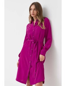 Pinko vestito con aggiunta di seta colore violetto