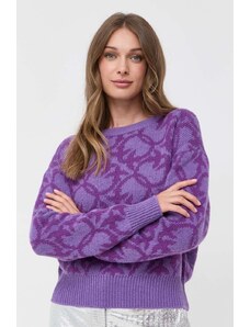Pinko maglione in misto lana donna colore violetto