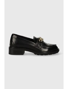 Tommy Hilfiger mocassini in pelle TH CHAIN LOAFER donna FW0FW07517