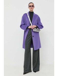 Beatrice B cappotto in lana colore violetto