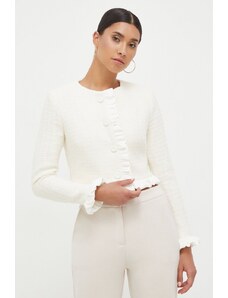 Pinko blazer con aggiunta di lana colore beige