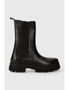 Tommy Hilfiger stivaletti chelsea in pelle ESSENTIAL LEATHER CHELSEA BOOT donna FW0FW07490