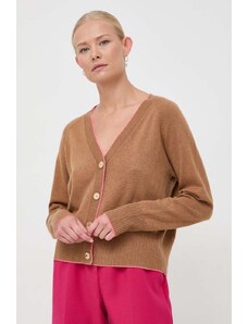 Pinko cardigan in lana colore marrone