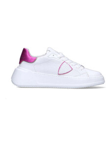 PHILIPPE MODEL Sneaker donna bianca/fucsia in pelle SNEAKERS