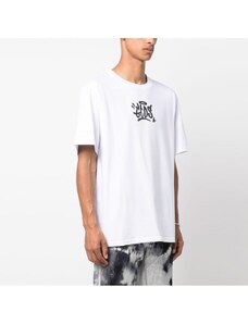 GCDS - T-shirt con logo graffiti - Colore: Bianco,Taglia: XL