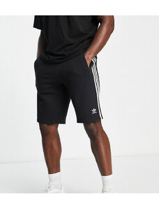 adidas Originals Tall - Trefoil Essentials - Pantaloncini neri con logo a 3 strisce-Nero