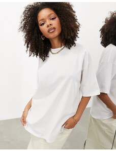 ASOS EDITION - T-shirt premium pesante oversize bianca-Bianco