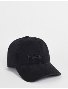 Timberland - Cappellino nero con logo centrale