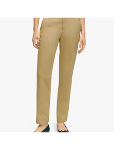 Brooks Brothers Pantalone chino in cotone elasticizzato beige - female Pantaloni casual Beige chiaro 0