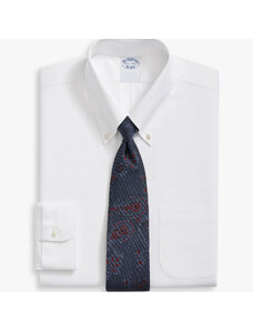 Brooks Brothers Camicia bianca Regular Fit non-iron in cotone elasticizzato con colletto button-down - male Camicie eleganti Bianco 17