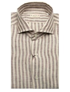Xacus Camicia a righe Tailor Fit in lino