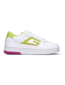 GUESS Sneaker donna bianca/gialla in pelle SNEAKERS