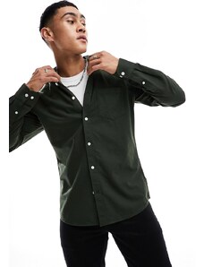 Only & Sons - Camicia Oxford slim fit verde scuro modello button down
