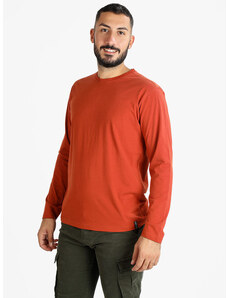 Baci & Abbracci T-shirt Manica Lunga Uomo In Cotone Arancione Taglia L