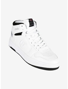 Cotton Belt Sneakers Alte Sportive Da Uomo Bianco Taglia 40
