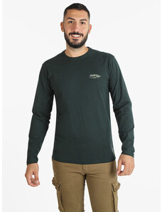 Baci & Abbracci T-shirt Manica Lunga Uomo In Cotone Verde Taglia 3xl