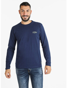 Baci & Abbracci T-shirt Manica Lunga Uomo In Cotone Blu Taglia M