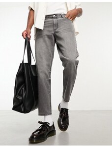 ASOS DESIGN - Jeans rigidi classici lavaggio grigio-Nero