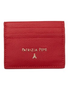 Patrizia Pepe portafogli piccolo con zip pelle martian red