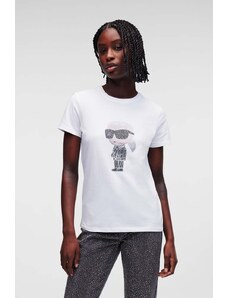 Karl Lagerfeld t-shirt in cotone colore bianco