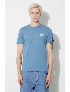 Alpha Industries t-shirt in cotone Basic T Small Logo uomo 188505.538