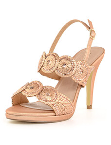 MENBUR sandali con tacco eleganti donna Cefiso oro rosa