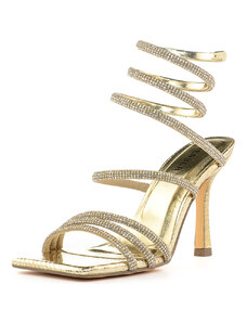 Menbur sandali con tacco Lepus oro con spirale
